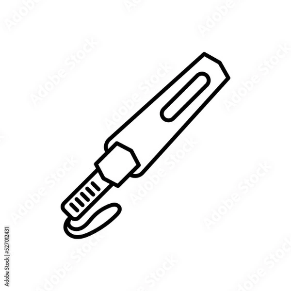 Fototapeta Hand Held Metal Detector icon in vector. Logotype