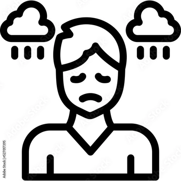 Obraz Depression Icon