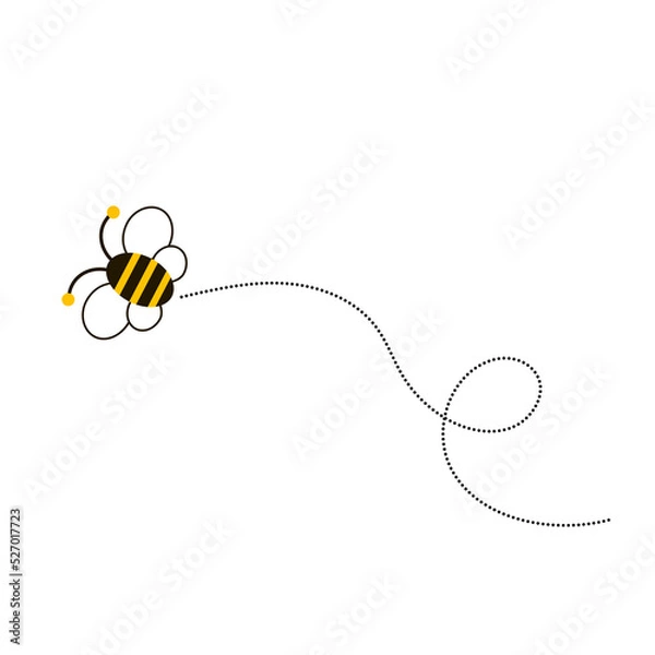 Fototapeta Different bee and honeycomb vector and icon