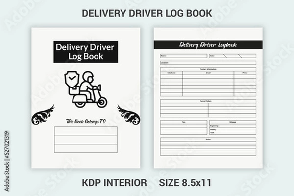 Obraz delivery driver log book kdp interior