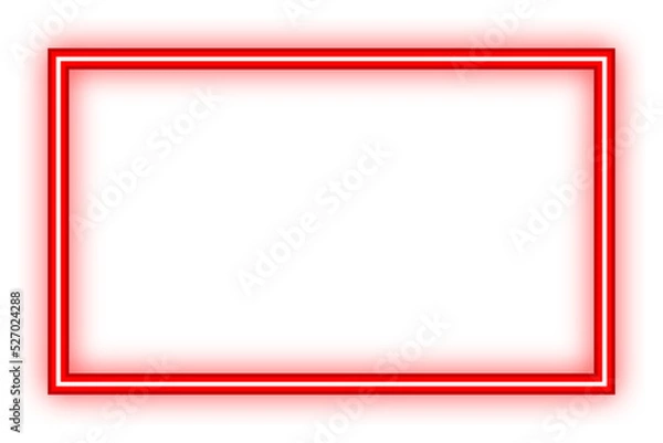 Fototapeta rectangle neon light frame
