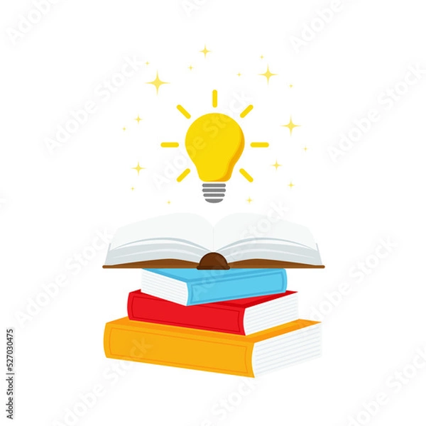 Obraz books stacked, books stacked, reading to learn