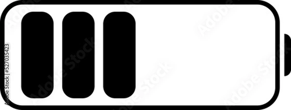 Fototapeta battery vector design illustration isolated on transparent background