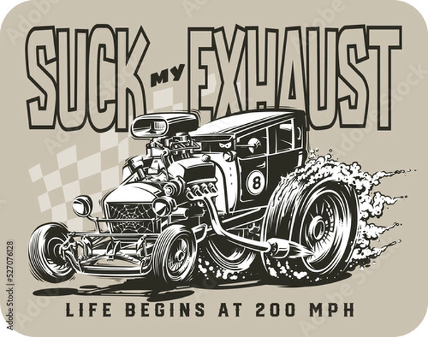 Obraz Vector Hot Rod