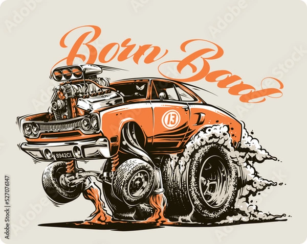 Obraz Vector Classic Muscle Car