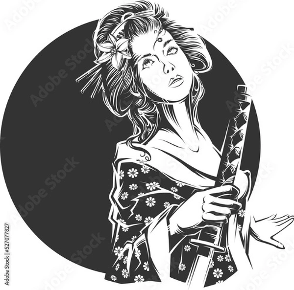 Fototapeta Vector Geisha