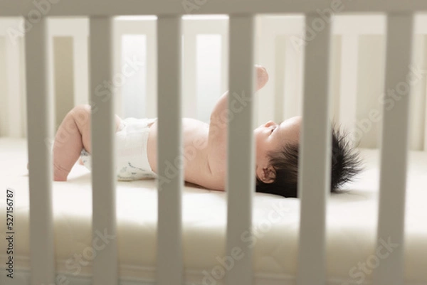 Obraz baby in crib bad