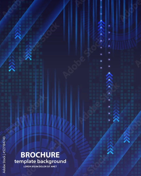 Obraz technology communication hi tech template background thirteen