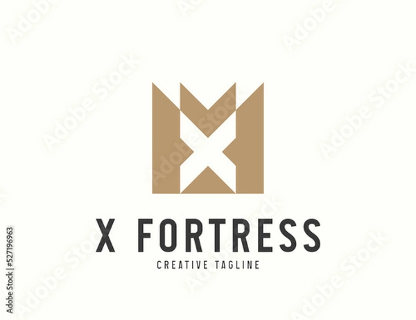 Obraz X Fortress logo design