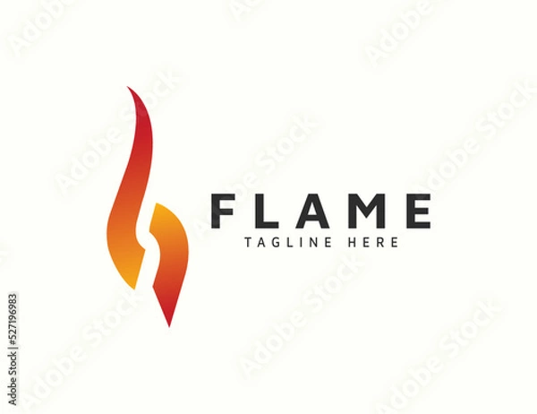 Obraz Flame logo design