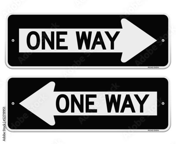 Obraz One Way Sign