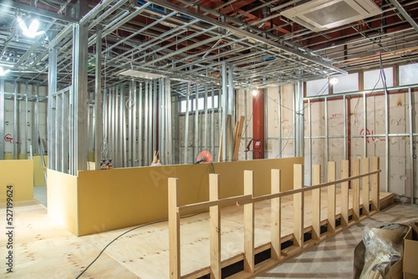 Fototapeta 店舗の内装工事中