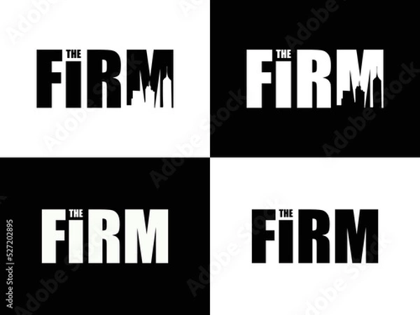 Obraz The Firm logo design vector template.eps