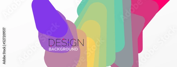 Fototapeta Background, creative geometric shapes composition with gradient effect. Wallpaper for concept of AI technology, blockchain, communication, 5G, science, business and technology