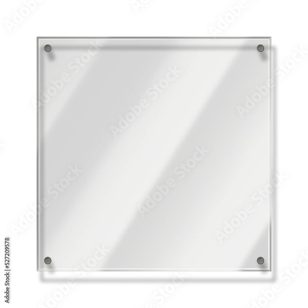 Obraz acrylic glass frame on transparent background