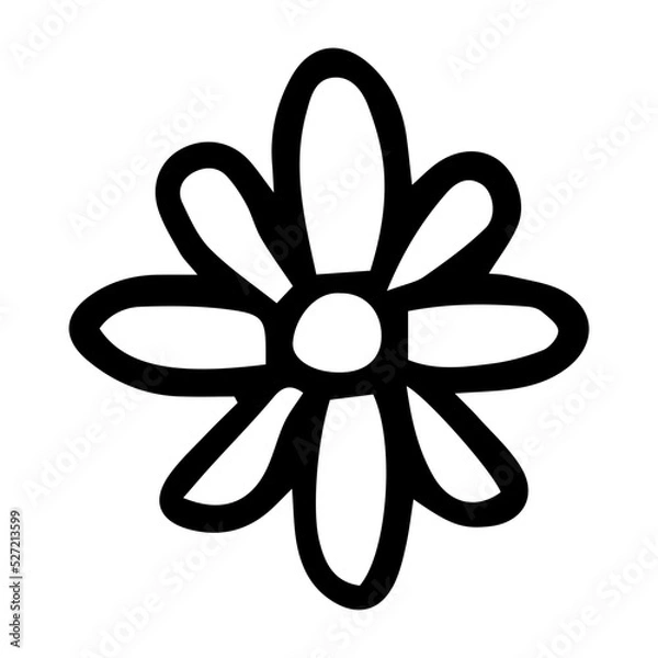 Fototapeta doodle flower element
