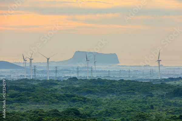 Obraz 백약이오름에서 바라본 성산일출봉