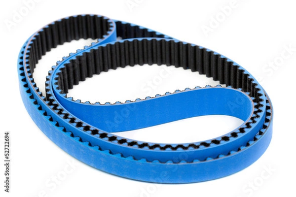 Obraz silnik samochodu pas na białym tle