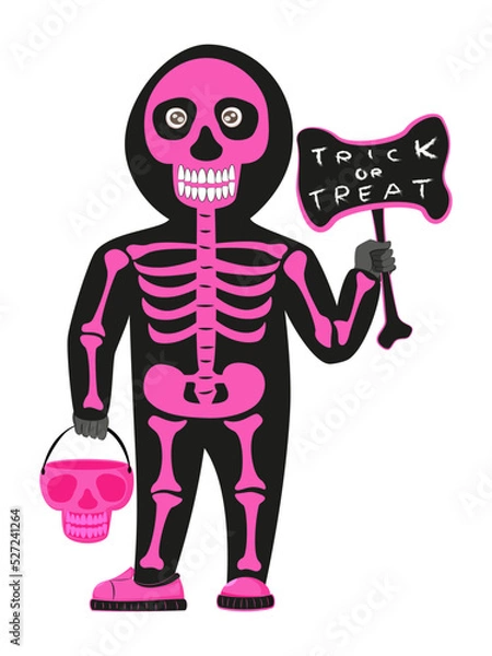 Fototapeta HalloweenCosplaySkeleton