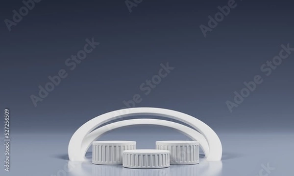 Fototapeta 3d rendering product background with 3d podium
