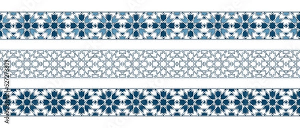 Obraz Islamic ornament pattern border for Ramadan card