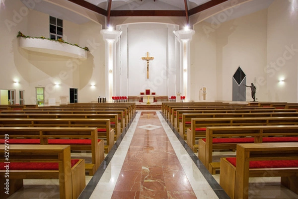 Obraz Modern church interior