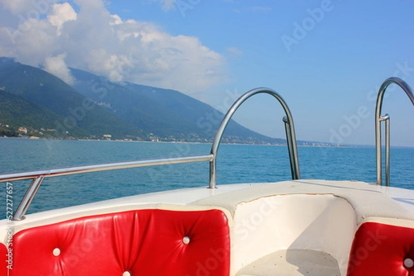 Obraz view from the boat to the Black Sea and the coast