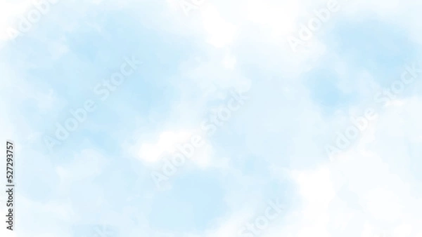 Fototapeta Blue sky and clouds with copy space