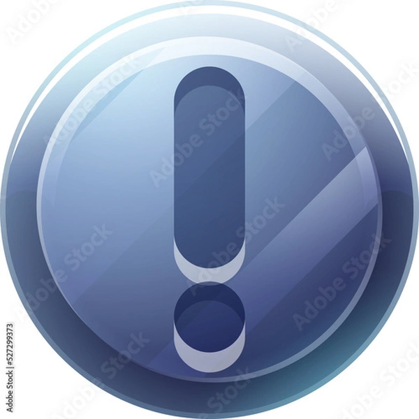 Fototapeta Exclamation Mark Button