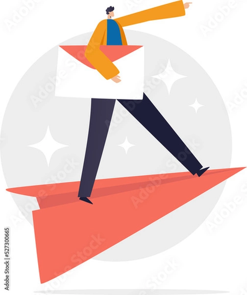 Fototapeta Write emails, reply emails, read emails