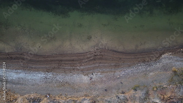 Obraz water flowing into the river