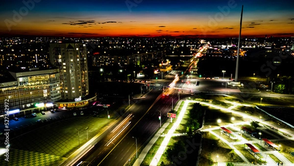 Obraz night traffic at night