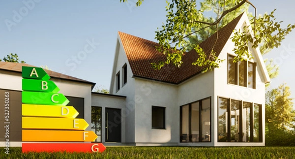 Fototapeta Energie sparen - Heizung und Gas wird teuer