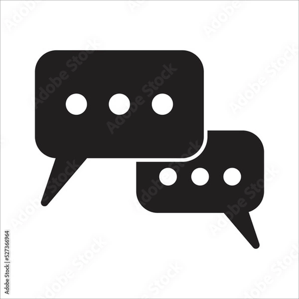 Fototapeta chat icon vector design template