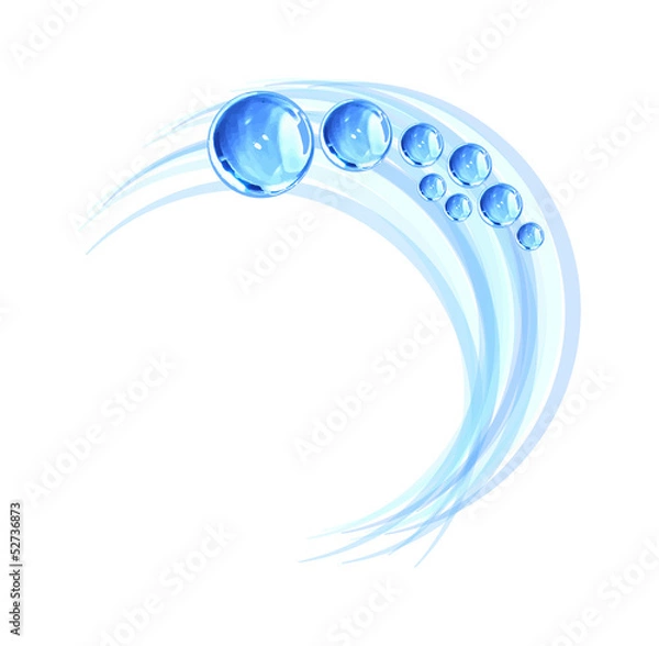 Obraz Abstract water drops