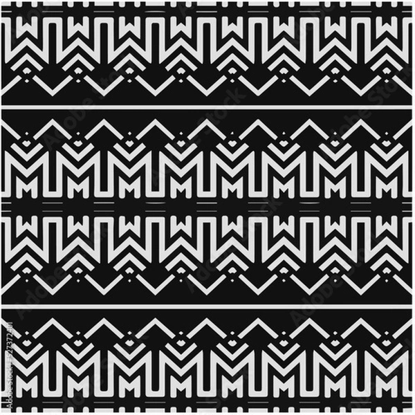 Obraz Design seamless monochrome geometric pattern. Abstract background. Vector art.Perfect for site backdrop, wrapping paper, wallpaper, textile and surface design. 