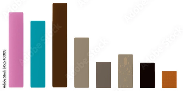 Fototapeta economic graphs in the form of bars