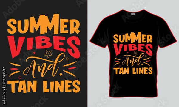 Obraz summer beach typography SVG t-shirt design