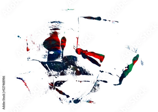 Fototapeta Grunge texture of blurred paint in cool tones 