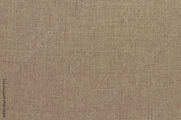 Fototapeta Brown linen fabric cloth texture background, seamless pattern of natural textile.