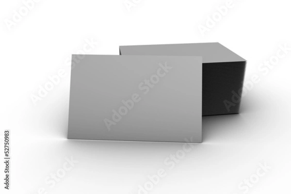 Obraz visitenkarte template weiß 3d render