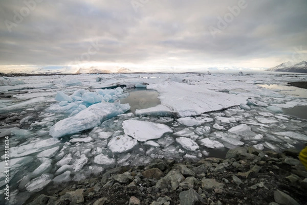 Obraz ice on the lake