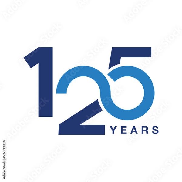 Obraz 125 years anniversary logo unit