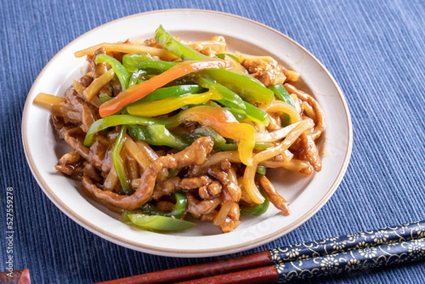 Fototapeta 青椒肉絲