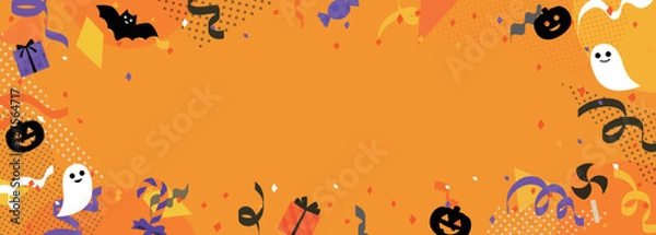 Fototapeta ハロウィン　背景フレーム