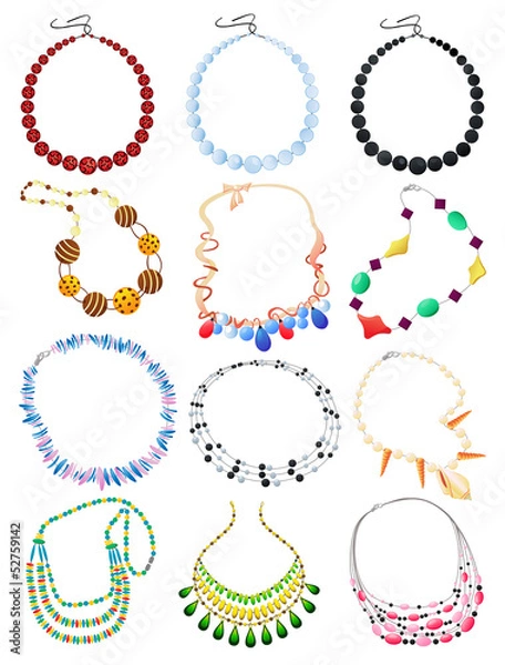 Fototapeta Necklaces