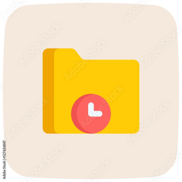 Obraz time management flat icon