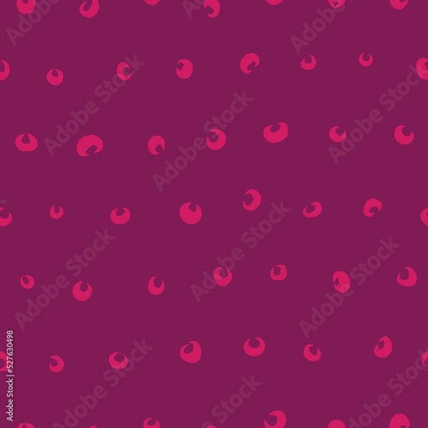 Obraz Pink hand drawn crescent shape seamless repeat pattern