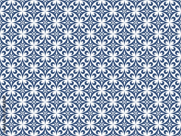 Fototapeta batik pattern traditional indonesia motif java culture backdrop background wallpaper geometry color seamless template paper fashion creative vintage design texture fabric artistic asian shape ethnic