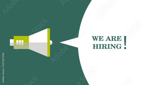 Obraz background for announcing job vacancies